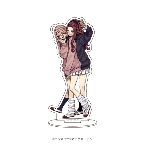 『スクールゾーン』キャラアクリルフィギュア 03/山城 要&仲谷 ひな子(描き下ろしイラスト)